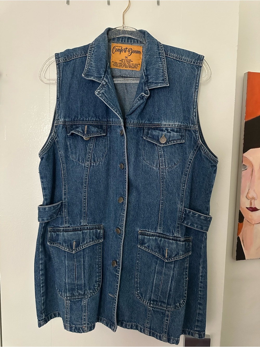Comfort Denim Classic Sleeveless Denim top